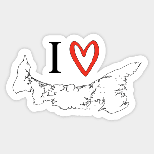 I love Prince Edward Island Sticker